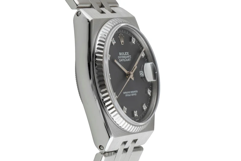 Rolex Oysterquartz steel / white gold quartz men's watch 17014 Vintage [2601884]