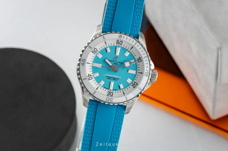 Breitling Superocean steel automatic women's watch A17377211C1S1 LP: 5350EUR [2602191]