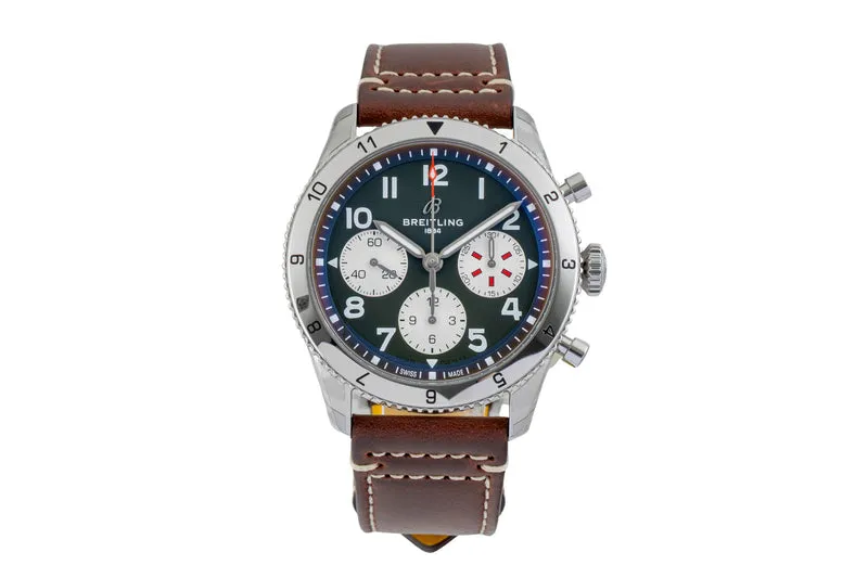 Breitling Avi chronograph steel automatic men's watch A233802A1L1X1 LP: 5900EUR [2602127]