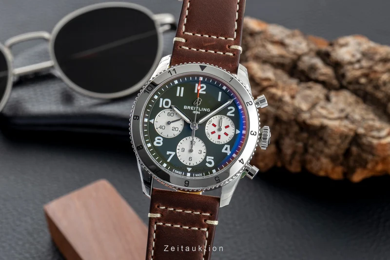 Breitling Avi chronograph steel automatic men's watch A233802A1L1X1 LP: 5900EUR [2602127]