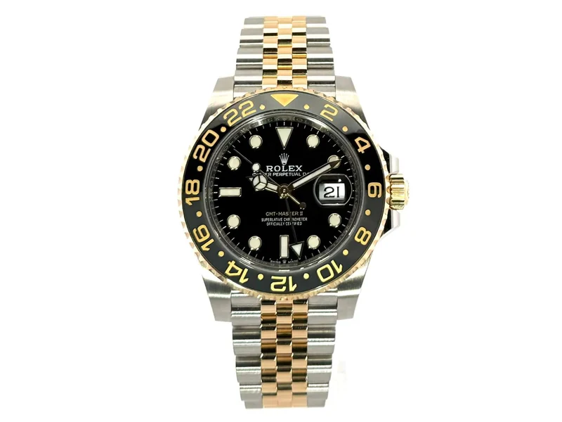 Rolex GMT-Master II Edelstahl Gelbgold 126713GRNR