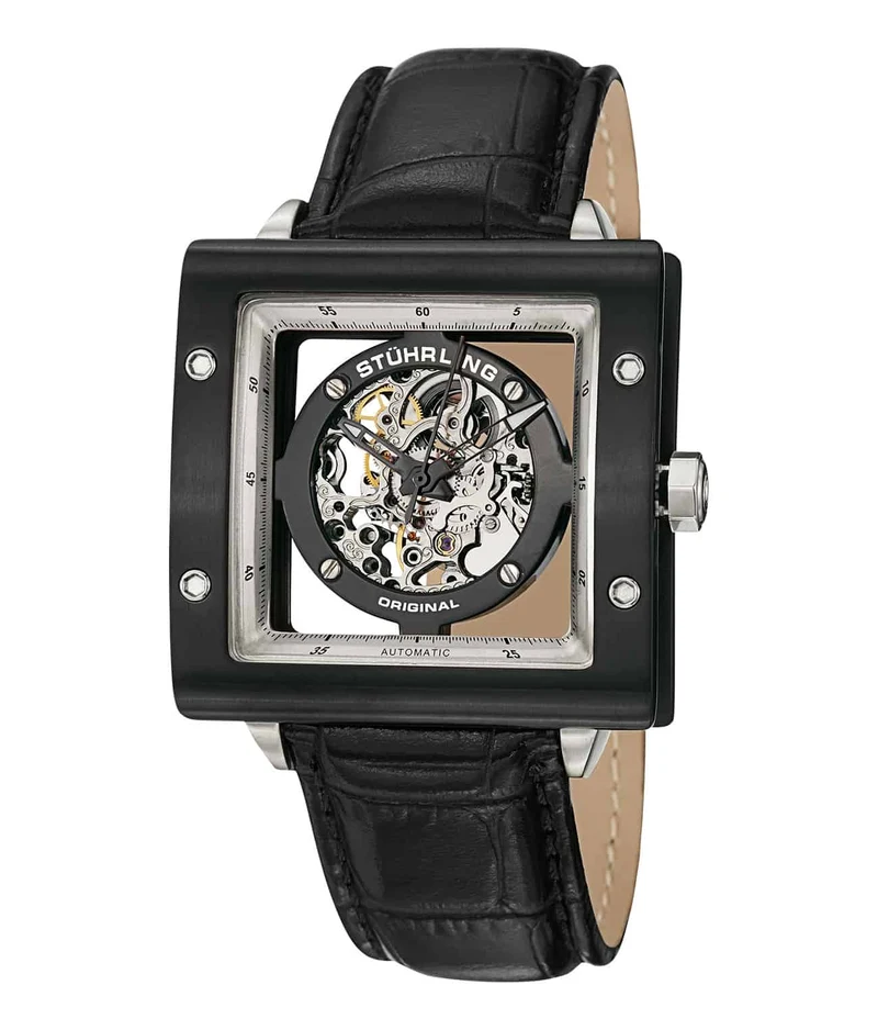 Stührling Zolara Square 337 Automatic 38mm Skeleton