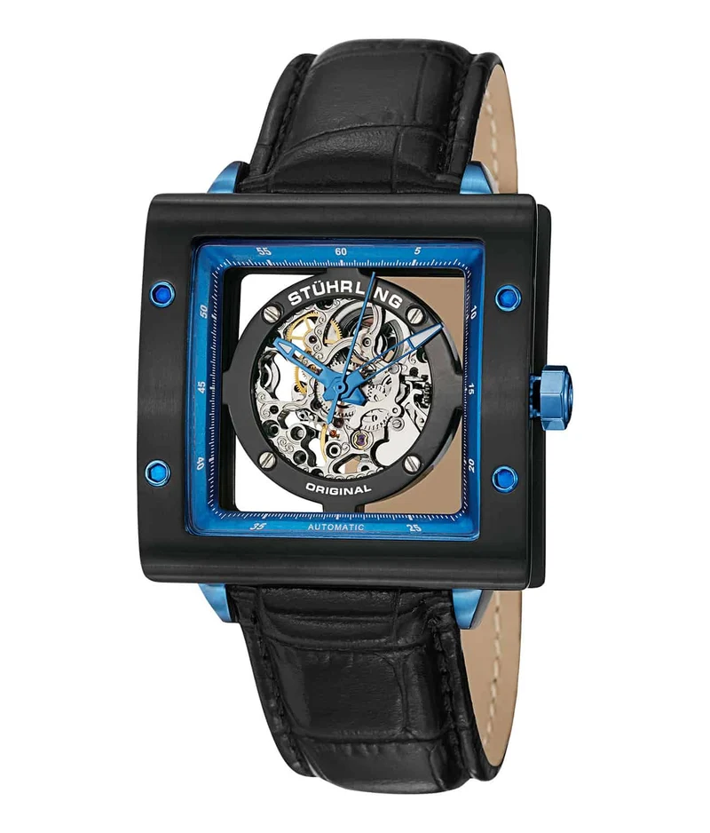 Stührling Zolara Square 337 Automatic 38mm Skeleton