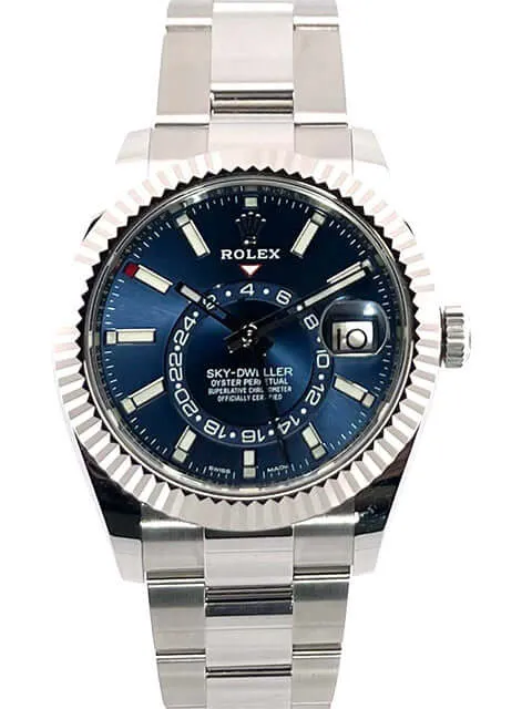 Rolex Sky-Dweller Edelstahl - Weißgold 326934 Blau