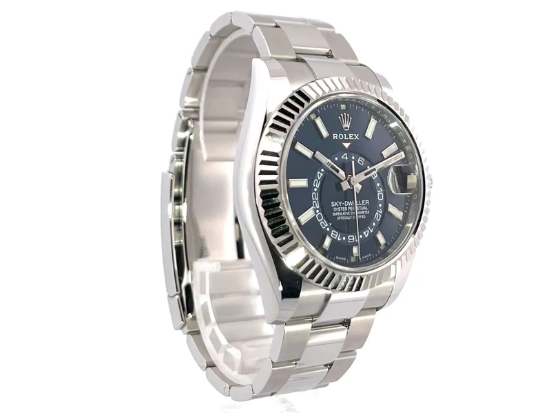 Rolex Sky-Dweller Edelstahl - Weißgold 326934 Blau
