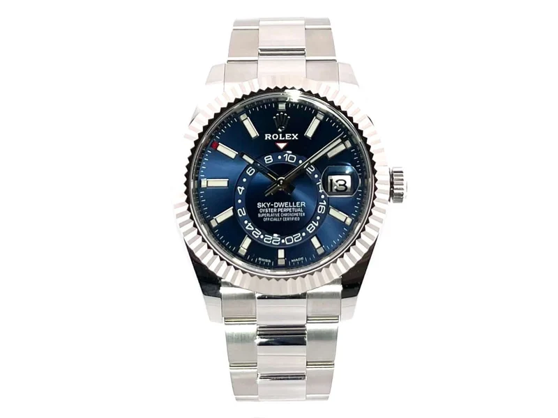 Rolex Sky-Dweller Edelstahl - Weißgold Ref. 326934 Blau
