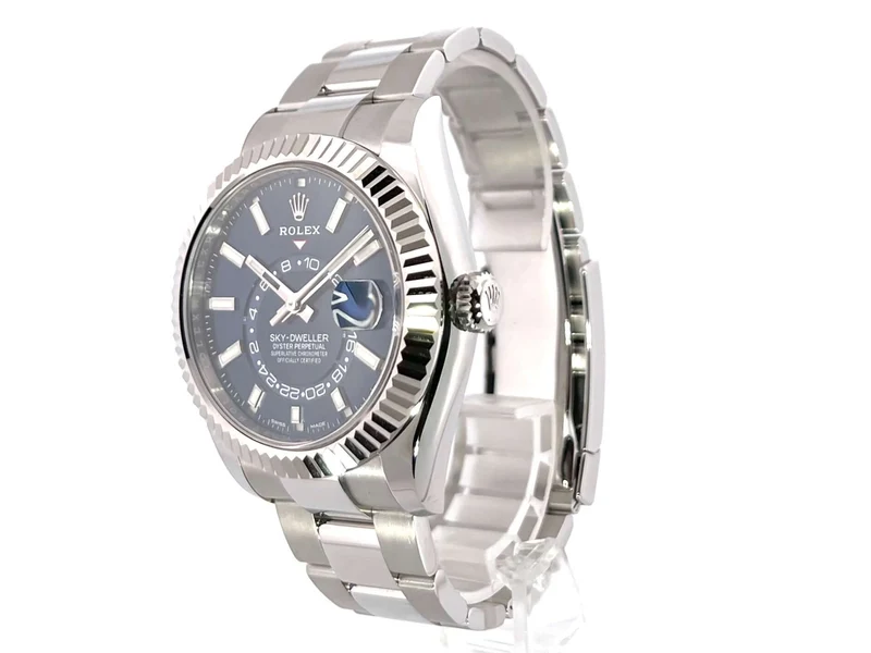Rolex Sky-Dweller Edelstahl - Weißgold Ref. 326934 Blau