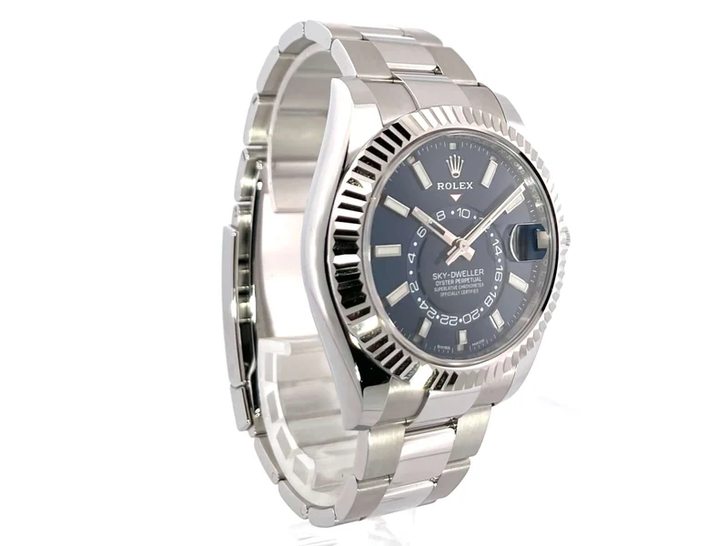 Rolex Sky-Dweller Edelstahl - Weißgold Ref. 326934 Blau
