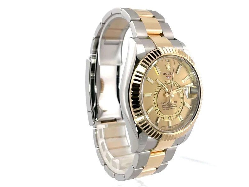 Rolex Sky-Dweller Edelstahl - Gelbgold 326933 Champagner