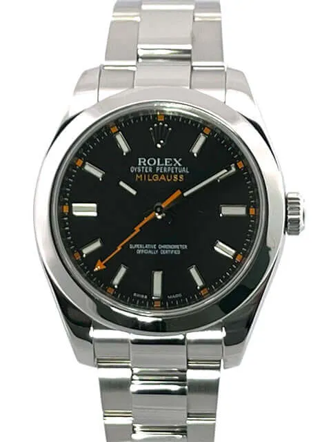 Rolex Milgauss 116400 schwarzes Zifferblatt aus 2014