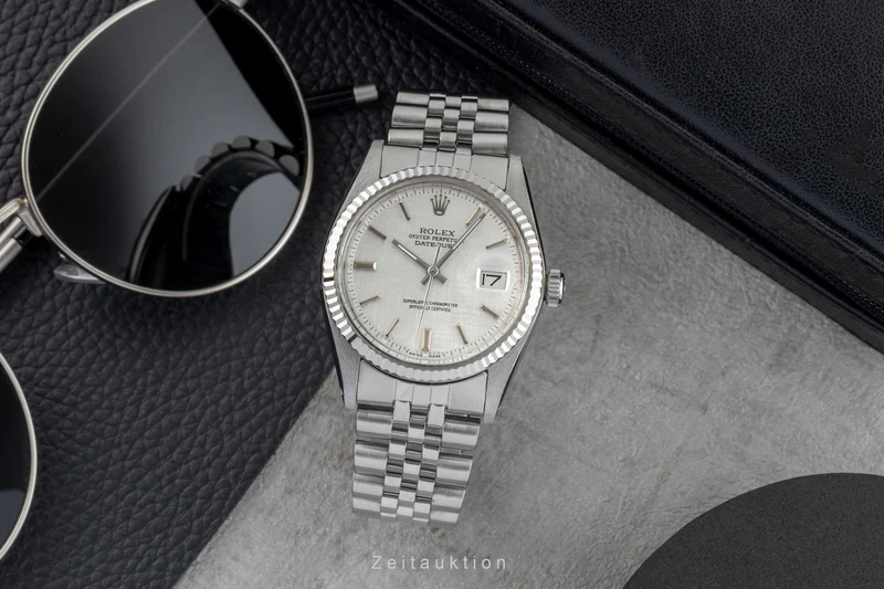 Rolex Datejust steel / white gold automatic men's watch 1601 Vintage [2601533]