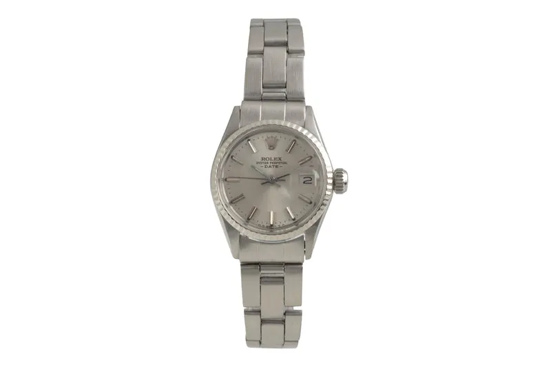Rolex Lady Date steel / white gold automatic women's watch 6517 Vintage [2601392]