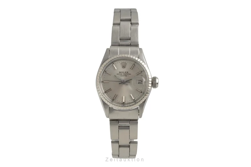 Rolex Lady Date steel / white gold automatic women's watch 6517 Vintage [2601392]