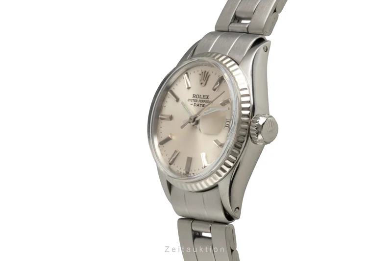 Rolex Lady Date steel / white gold automatic women's watch 6517 Vintage [2601392]