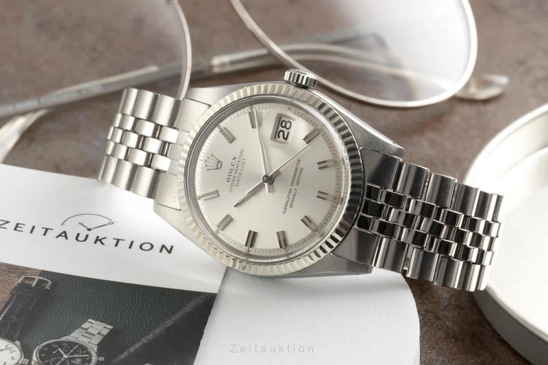 Rolex Datejust steel / white gold automatic men's watch 1601 Vintage [2601379]