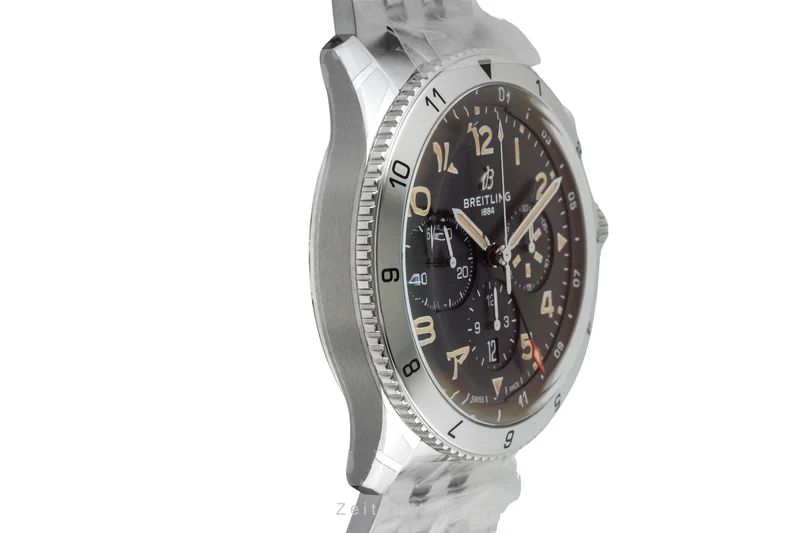 Breitling Super Avi chronograph steel automatic men's watch AB04453A1B1A1 LP: 11500EUR [2602129]