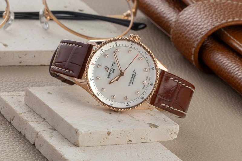 Breitling Navitimer 18 ct red gold quartz women's watch R77320E61A1P1 LP: 11200EUR [2602185]