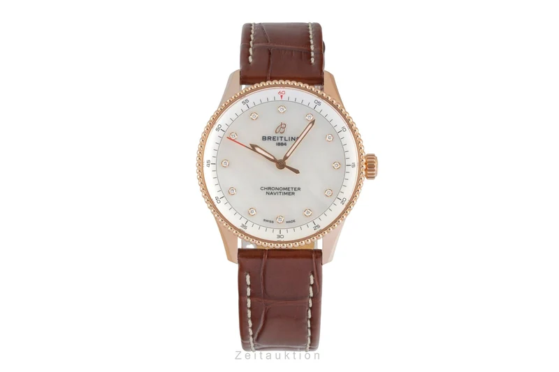 Breitling Navitimer 18 ct red gold quartz women's watch R77320E61A1P1 LP: 11200EUR [2602185]
