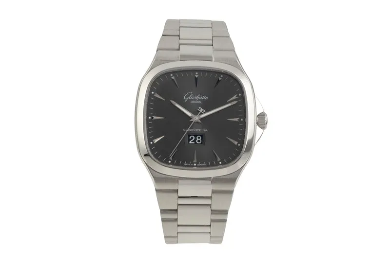 Glashütte Seventies steel automatic men's watch 2-39-47-12-12-14 LP: 10800EUR [2601776]