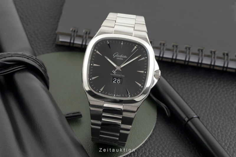 Glashütte Seventies steel automatic men's watch 2-39-47-12-12-14 LP: 10800EUR [2601776]