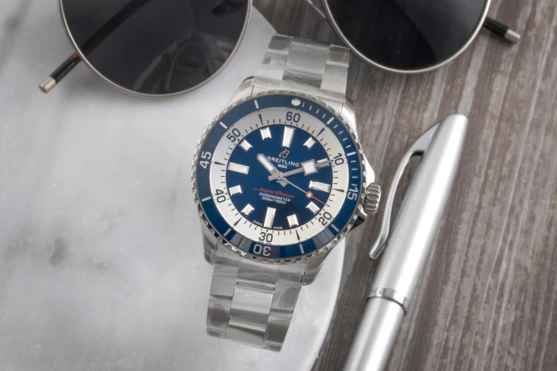 Breitling Superocean steel automatic men's watch A17375E71C1A1 LP: 5650EUR [2602168]
