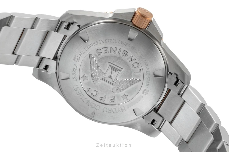 Longines Hydro Conquest steel automatic men's watch L3.782.3.78.7 LP: 2200EUR [2602092]