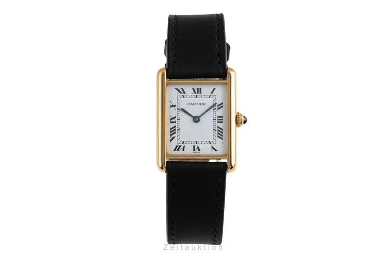 Cartier Tank silver-gilt quartz men's watch W1002753 [2601856]