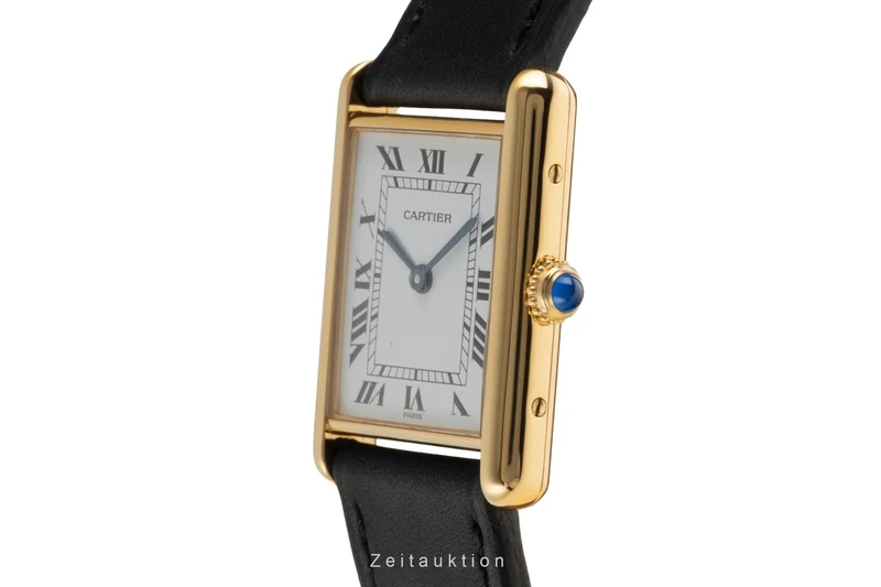 Cartier Tank silver-gilt quartz men's watch W1002753 [2601856]