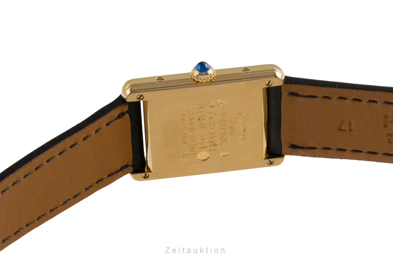 Cartier Tank silver-gilt quartz men's watch W1002753 [2601856]