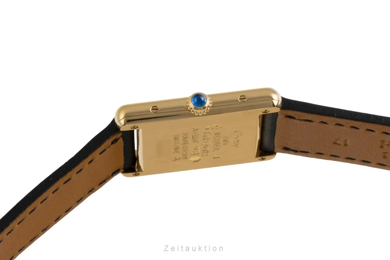 Cartier Tank silver-gilt quartz men's watch W1002753 [2601856]
