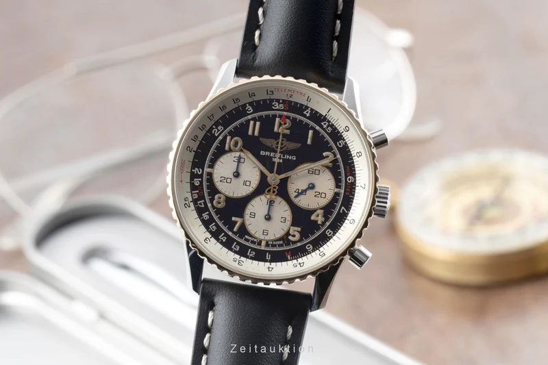 Breitling Navitimer chronograph steel / gold automatic men's watch D30022 [2501376]