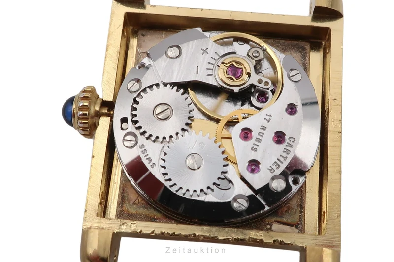 Cartier Tank silver-gilt manual winding women's watch Vintage [2601618]
