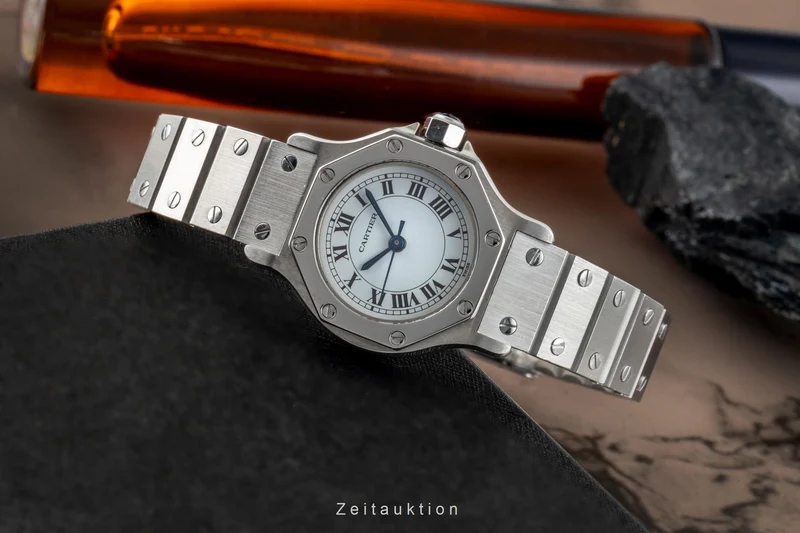 Cartier Santos steel automatic women's watch 0906 [2507270]