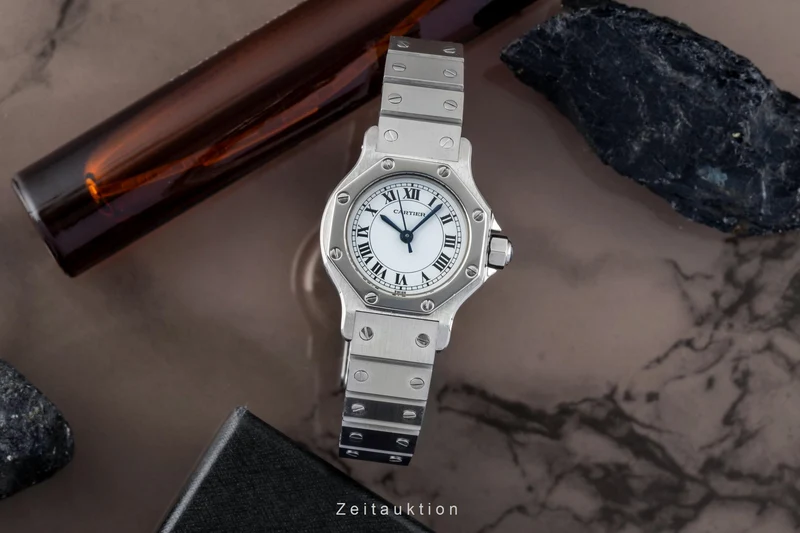 Cartier Santos steel automatic women's watch 0906 [2507270]
