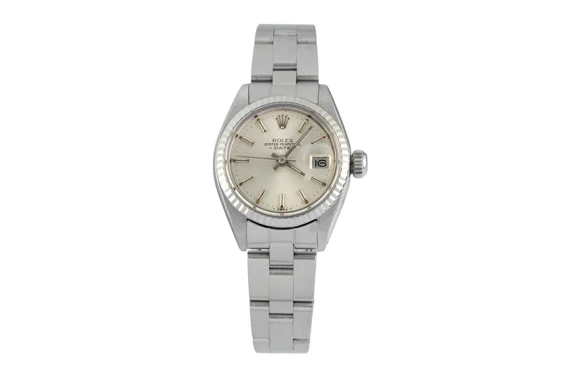 Rolex Lady Date steel / white gold automatic women's watch 6917 Vintage [2601551]