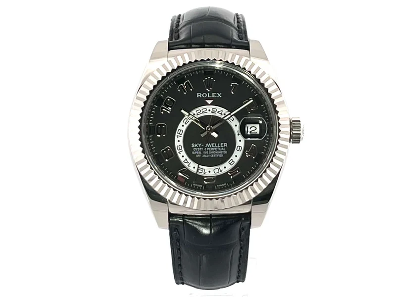 Rolex Sky-Dweller Weißgold 326139 Schwarz LC100 aus 2015