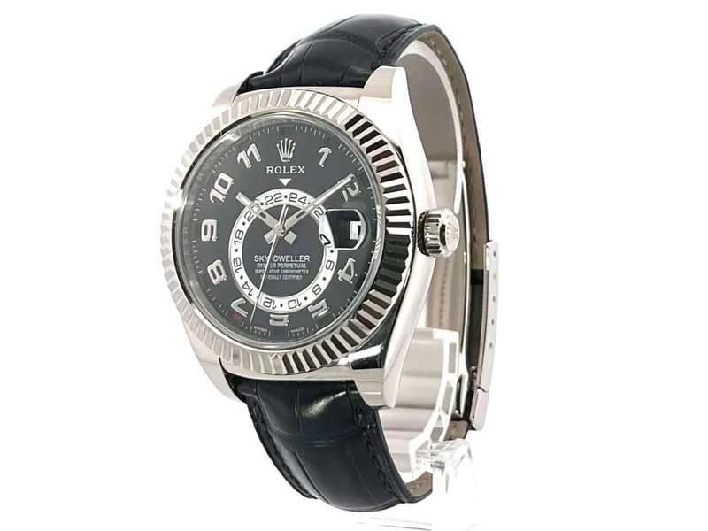 Rolex Sky-Dweller Weißgold 326139 Schwarz LC100 aus 2015