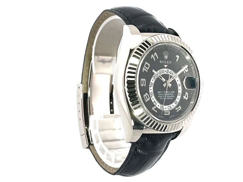 Rolex Sky-Dweller Weißgold 326139 Schwarz LC100 aus 2015