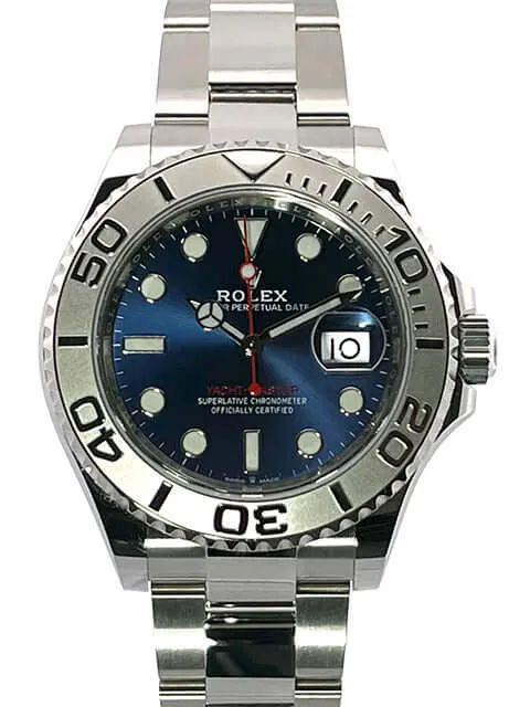 Rolex Yacht-Master 40 Oystersteel Platin 126622 Blau LC100 aus 2019