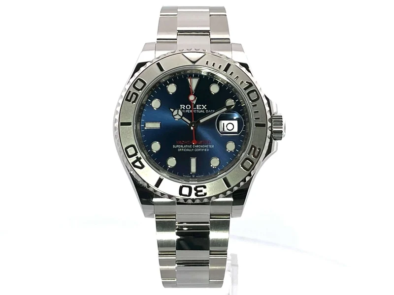 Rolex Yacht-Master 40 Oystersteel Platin 126622 Blau LC100 aus 2019