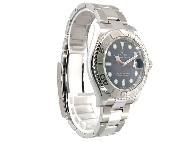 Rolex Yacht-Master 40 Oystersteel Platin 126622 Blau LC100 aus 2019