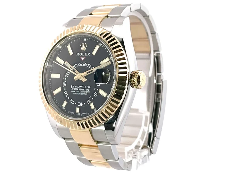 Rolex Sky-Dweller Edelstahl - Gelbgold 326933 Schwarz aus 2020
