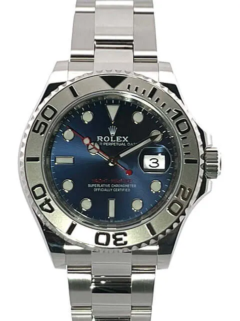 Rolex Yacht-Master 40 Oystersteel Platin 126622 Blau aus 2020