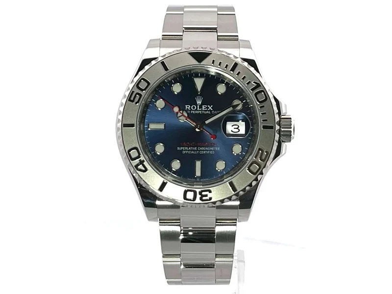 Rolex Yacht-Master 40 Oystersteel Platin 126622 Blau aus 2020