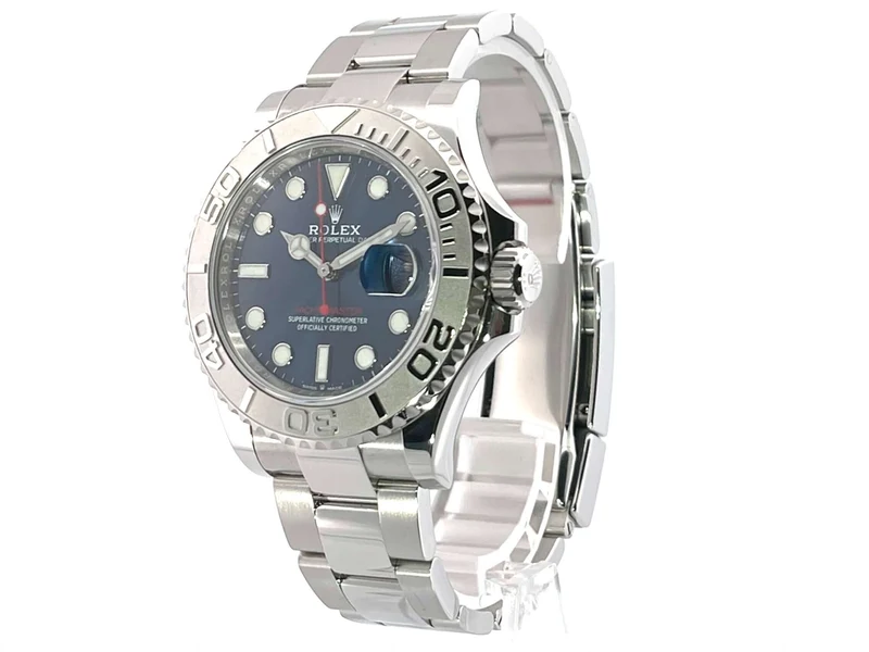 Rolex Yacht-Master 40 Oystersteel Platin 126622 Blau aus 2020