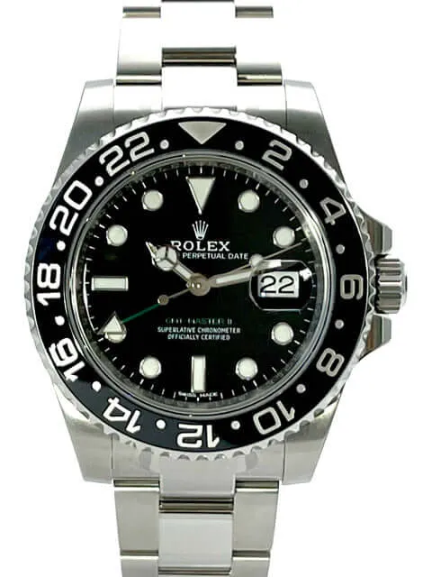 Rolex GMT-Master II Edelstahl 116710LN verklebt aus 2018