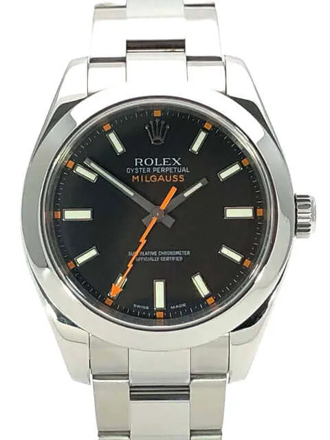 Rolex Milgauss 116400 schwarzes Zifferblatt aus 2009