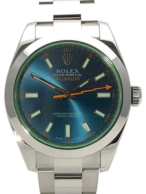 Rolex Oyster Perpetual Milgauss 116400GV Blue LC100 aus 2015