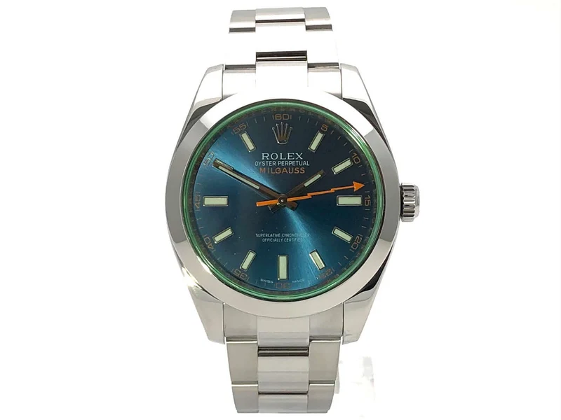Rolex Oyster Perpetual Milgauss 116400GV Blue LC100 aus 2015
