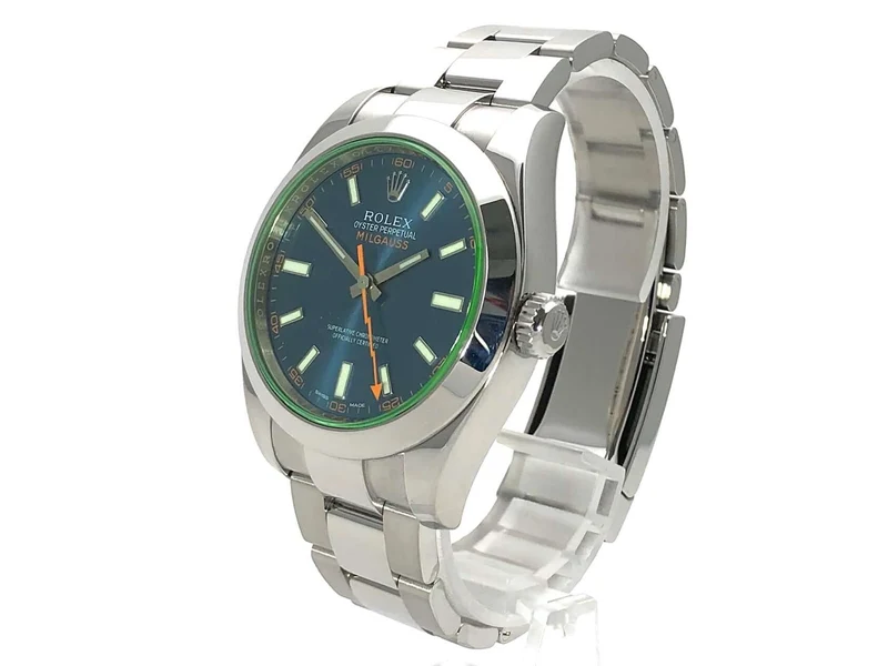 Rolex Oyster Perpetual Milgauss 116400GV Blue LC100 aus 2015